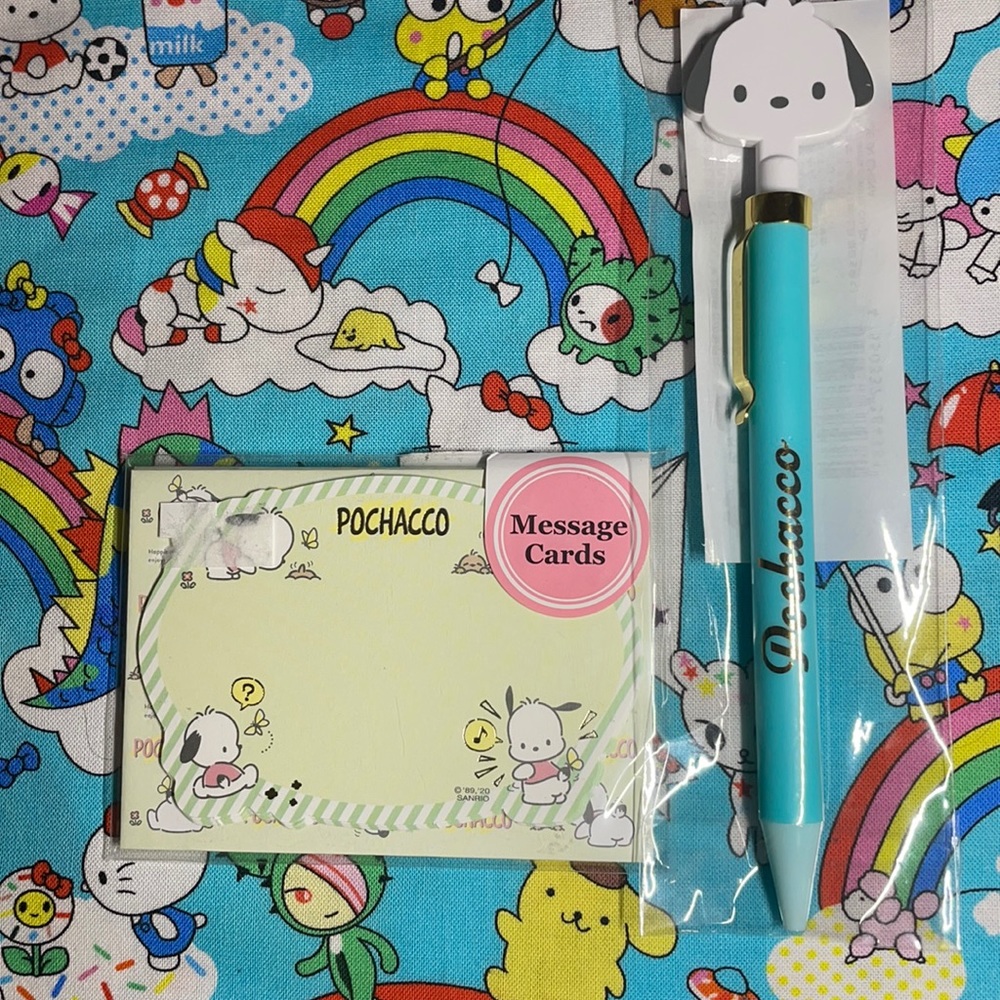Pochocco message cards and Pen